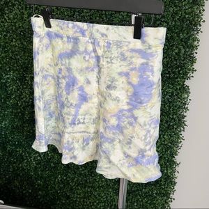 Zara Tie-Dye Pattern Flowy Skirt